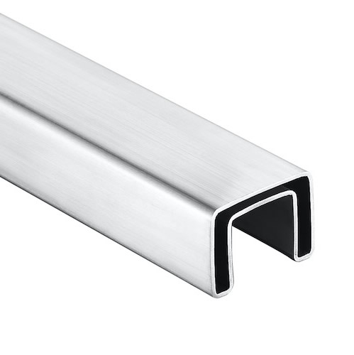 Stainless 316L 40x30x1.5mm Top Rail Hairline