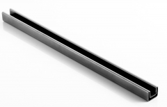 Stainless 316L 25x21x1.2mm Top Rail Black