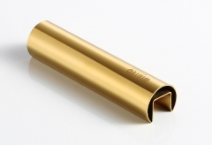 Stainless 304 42.4x1.5mm Top Rail Gold color